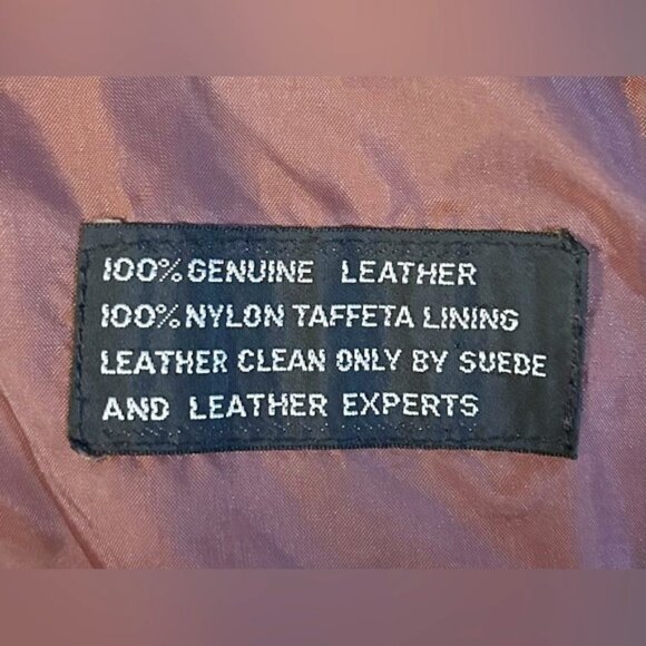 Vintage Retro 80s Leather Loft Oxblood Leather Cafe Racer Bomber Club Jacket~44~ - Picture 9 of 9